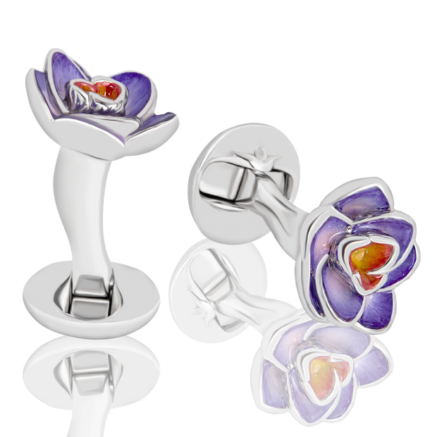 Cufflinks called The Petals handmade by Fils Unique